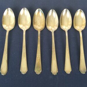 VTG Silverplate Tablespoons Set of 6 1847 Rogers Bros Ancestral